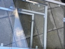 Nest of Chrome and Glass Side Tables