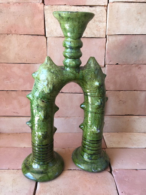 Tamegroute candlestick pottery