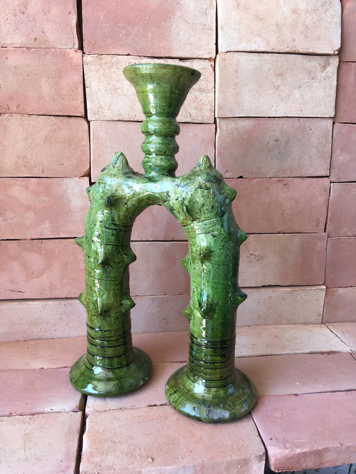 Tamegroute candlestick pottery