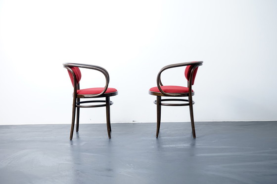 Image 1 of Wiener Vintage Modell 233 P Chaises de bistrot de Thonet, set de 2 pièces