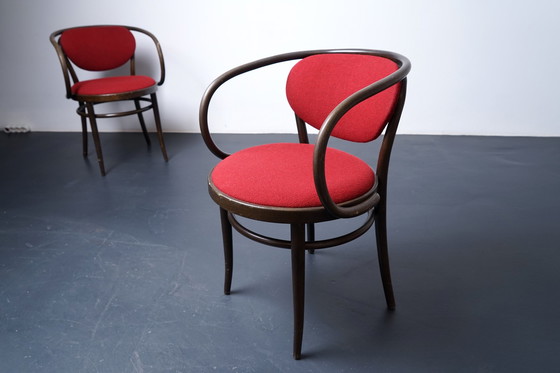 Image 1 of Wiener Vintage Modell 233 P Chaises de bistrot de Thonet, set de 2 pièces