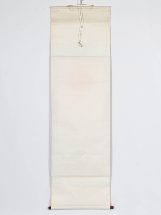 Image 1 of Japanese Scroll - Sunset by rough sea