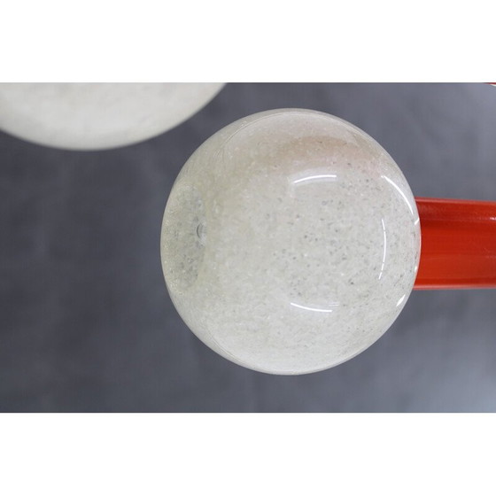 Image 1 of Vintage waterfall chandelier with plastic shade by Pokrok Zilina, Czechoslovakia 1970