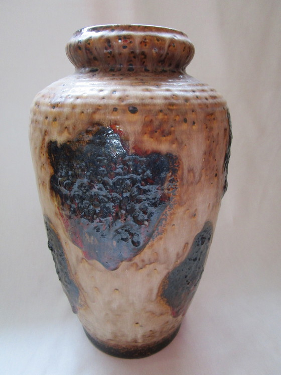 Image 1 of West Germany Lava Floor Vase