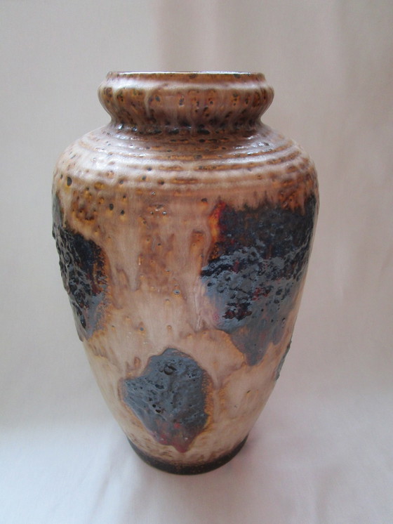 Image 1 of West Germany Lava Floor Vase