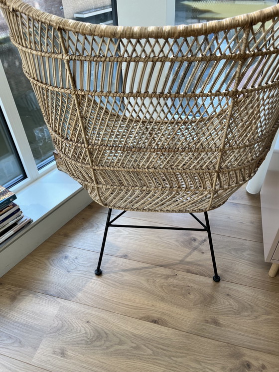 Image 1 of Hk Living Rattan Egg Bohemian Chair