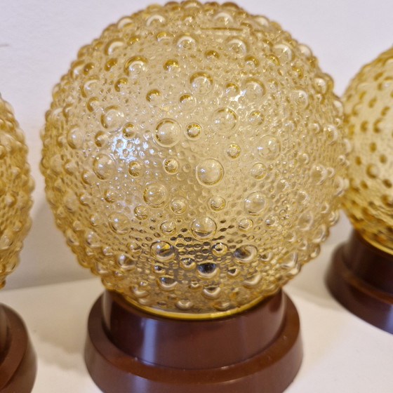 Image 1 of Juego de 4 lámparas de techo y pared con luces de burbujas 