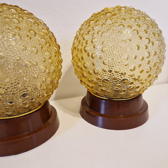 Image 1 of Juego de 4 lámparas de techo y pared con luces de burbujas 