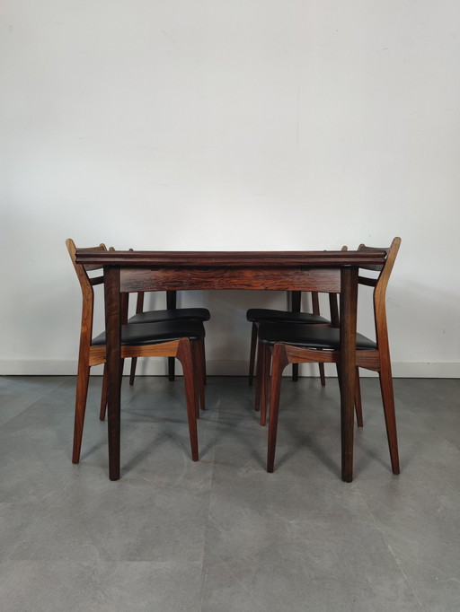 Vintage Danish Dining Room Set Vestervig Eriksen in Rosewood