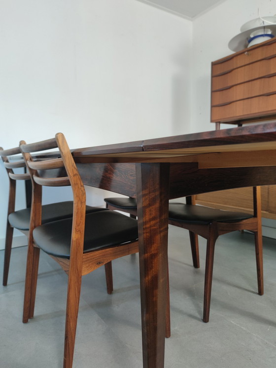 Image 1 of Vintage Danish Dining Room Set Vestervig Eriksen in Rosewood