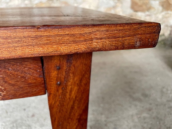 Image 1 of Vintage French Farmhouse Oak Coffee Table 1950’s