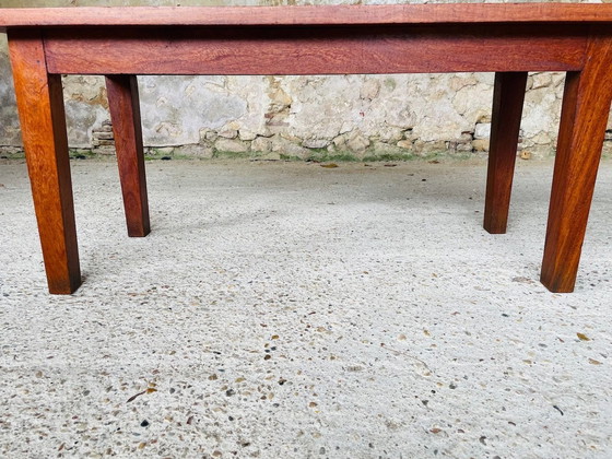 Image 1 of Vintage French Farmhouse Oak Coffee Table 1950’s