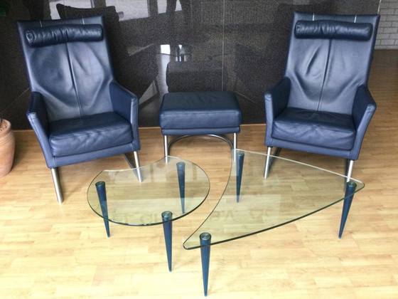 Image 1 of Montis set: 2 armchairs, ottoman, 2 side tables