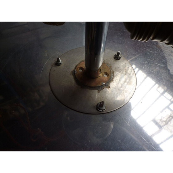Image 1 of Set of 3 vintage chromed metal suspensions by Eugene Printz
