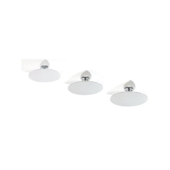Image 1 of Set of 3 vintage chromed metal suspensions by Eugene Printz
