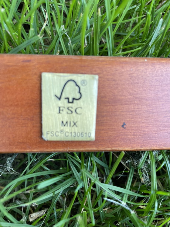 Image 1 of Chaise de plage en bois d'eucalyptus fsc