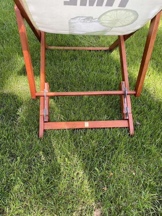 Image 1 of Chaise de plage en bois d'eucalyptus fsc