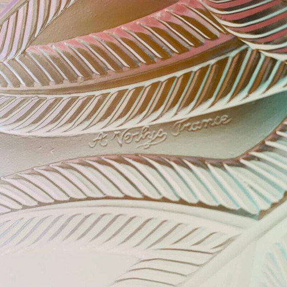 Image 1 of Vintage art deco glass table for Verlys, France 1920