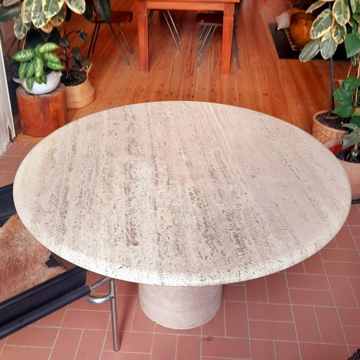 Travertine table