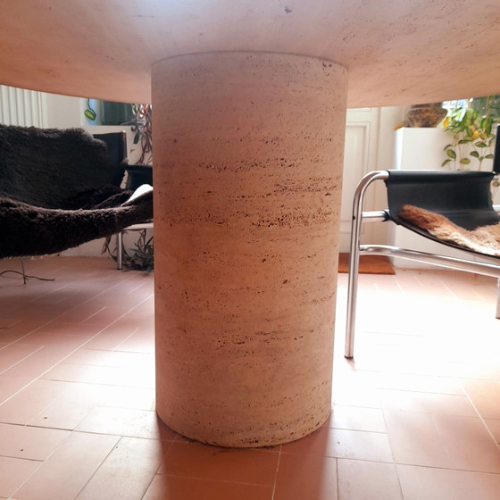 Image 1 of Travertine table