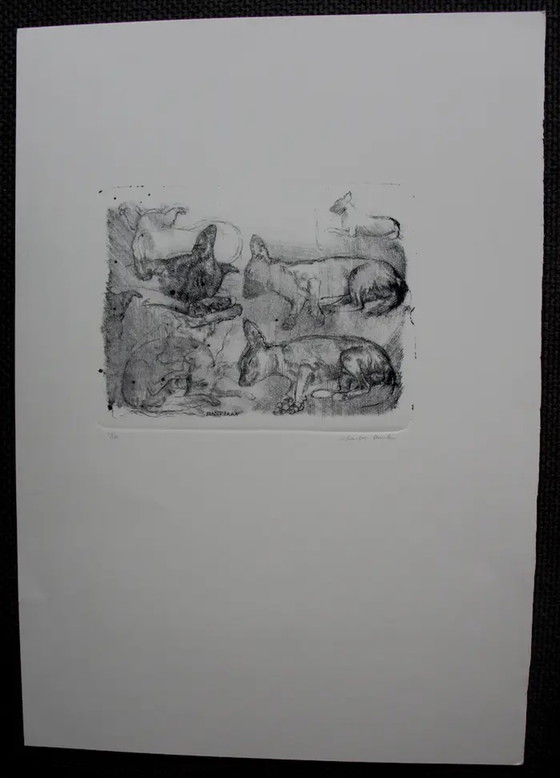 Image 1 of Charles Donker - etching: Bastiaan