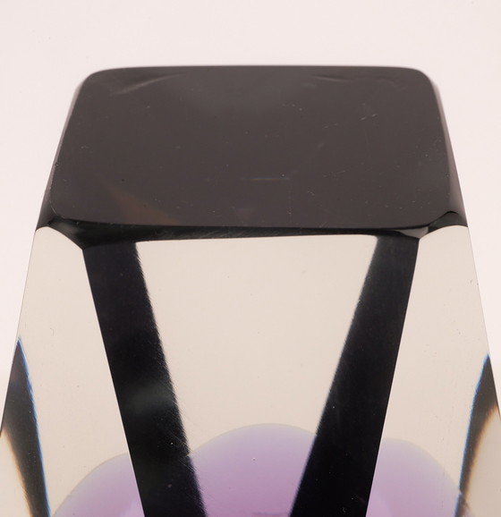 Image 1 of Faceted Murano Vase V. Nason & C - 60s