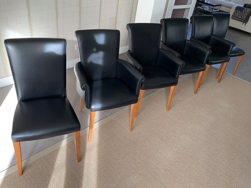 6x Poltrona Frau dining chair