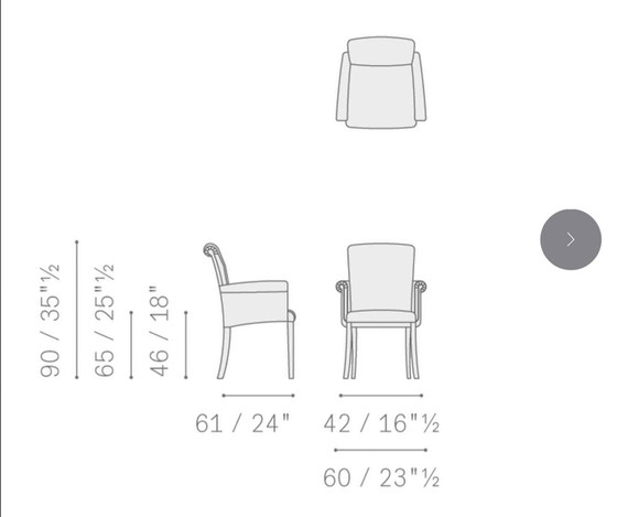 Image 1 of 6x Poltrona Frau dining chair