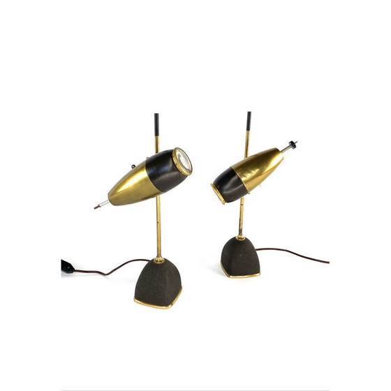 Image 1 of Pair of vintage lamp mod. 577 by Oscar Torlasco, Lumi Milan, Italy 1960
