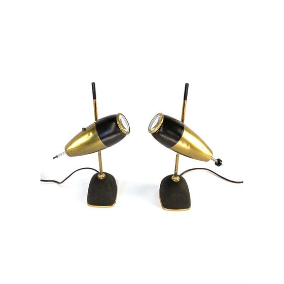 Image 1 of Pair of vintage lamp mod. 577 by Oscar Torlasco, Lumi Milan, Italy 1960
