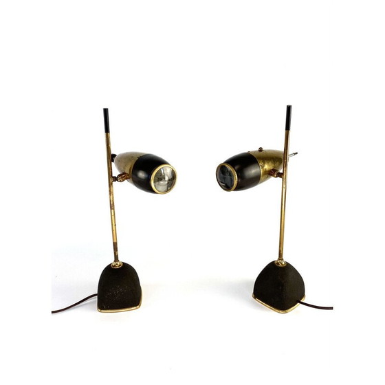 Image 1 of Pair of vintage lamp mod. 577 by Oscar Torlasco, Lumi Milan, Italy 1960