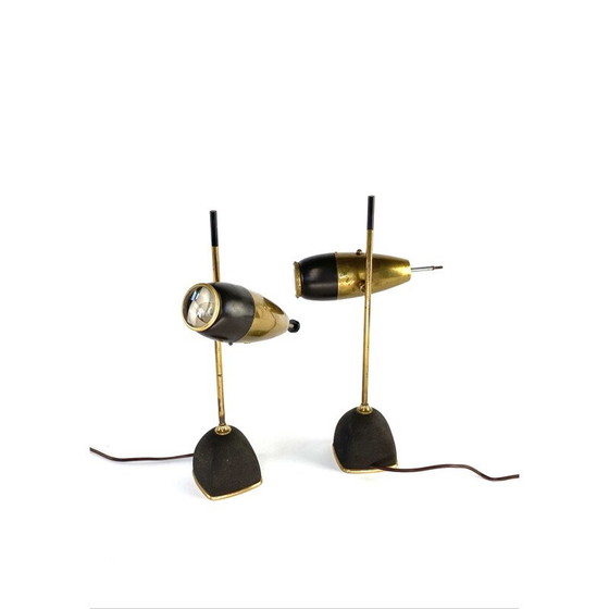 Image 1 of Pair of vintage lamp mod. 577 by Oscar Torlasco, Lumi Milan, Italy 1960