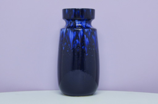 blue shiny West Germany vase Scheurich