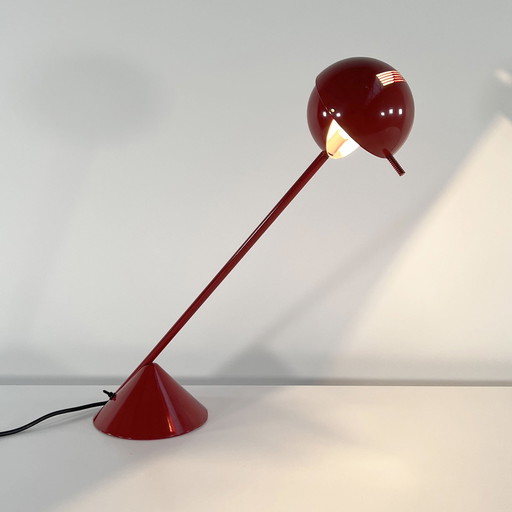 Pacman Desk Lamp In Metal, 1970S