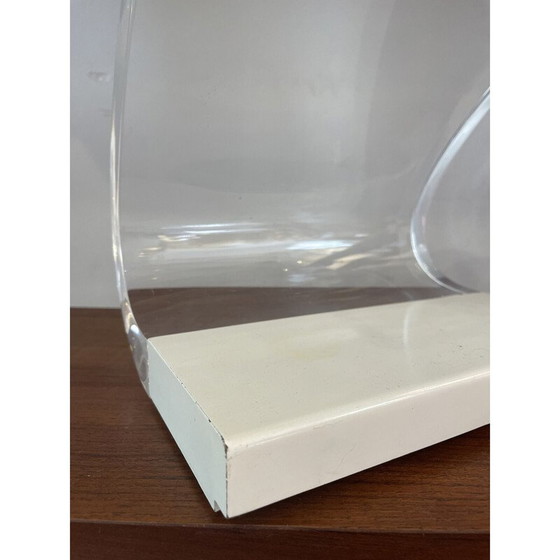 Image 1 of Vintage ''Acrilica'' table lamp in white plexiglass by Joe Colombo, Italy 1960s
