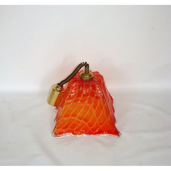 Image 1 of Vintage glass pendant lamp, 1970s
