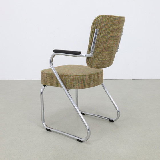 Image 1 of Vintage Tube Frame Chair Fana, 1960S New Upholstered