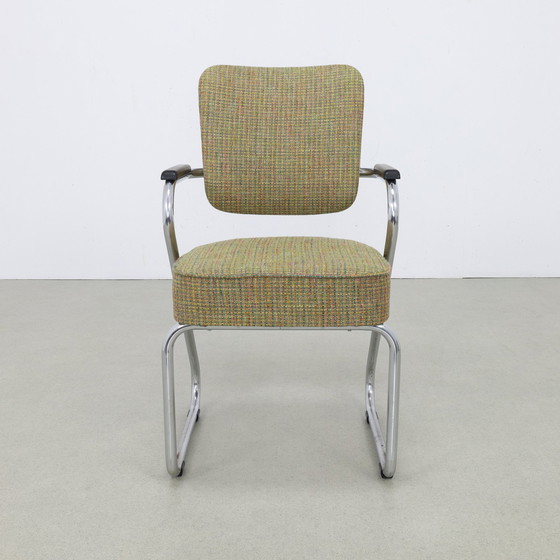 Image 1 of Vintage Tube Frame Chair Fana, 1960S New Upholstered