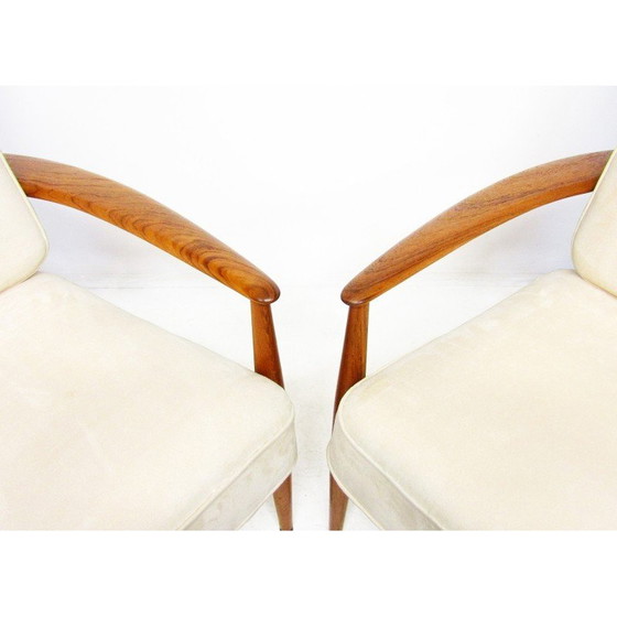 Image 1 of Pair of vintage Danish armchairs by Grete Jalk for France and Daverkosen, 1950s