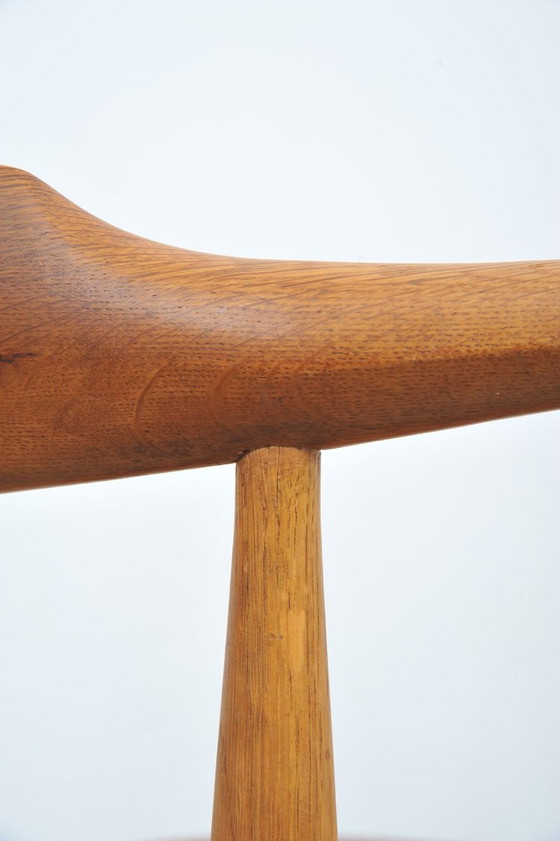 Image 1 of Hans J. Wegner Heart Chair Fh4104 1952 En Chêne Et Cuir