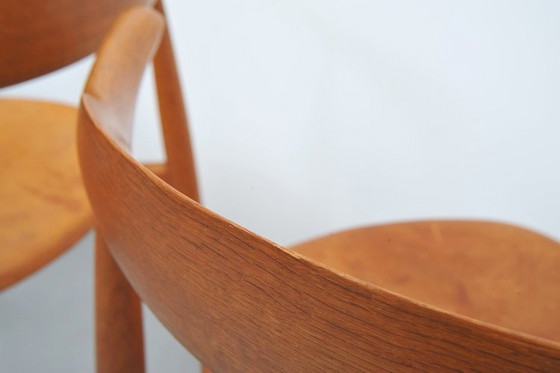 Image 1 of Hans J. Wegner Heart Chair Fh4104 1952 En Chêne Et Cuir