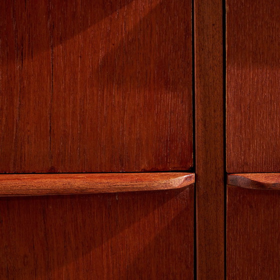 Image 1 of Restored Teak Double Dresser By Møbelfabrikken Risskov