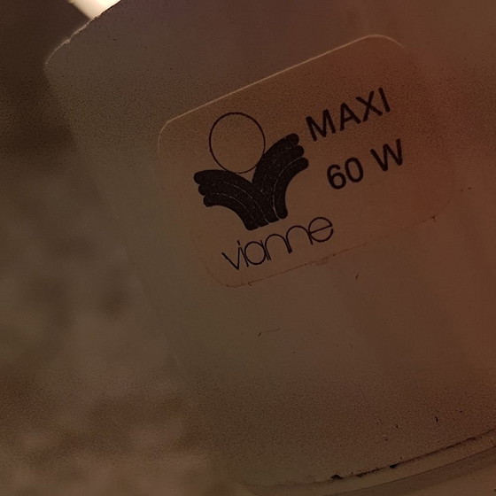 Image 1 of Lampes de table vintage à œuf de la Verrerie de Vianne, années 1980, lot de 3