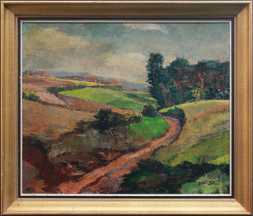 Oil On Canvas By A. Van Oeyen