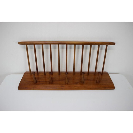 Image 1 of Vintage wooden wall coat rack for Uluv Krasna Jizba, Czechoslovakia 1960