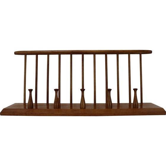 Image 1 of Vintage wooden wall coat rack for Uluv Krasna Jizba, Czechoslovakia 1960