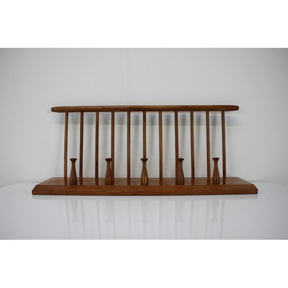 Image 1 of Vintage wooden wall coat rack for Uluv Krasna Jizba, Czechoslovakia 1960