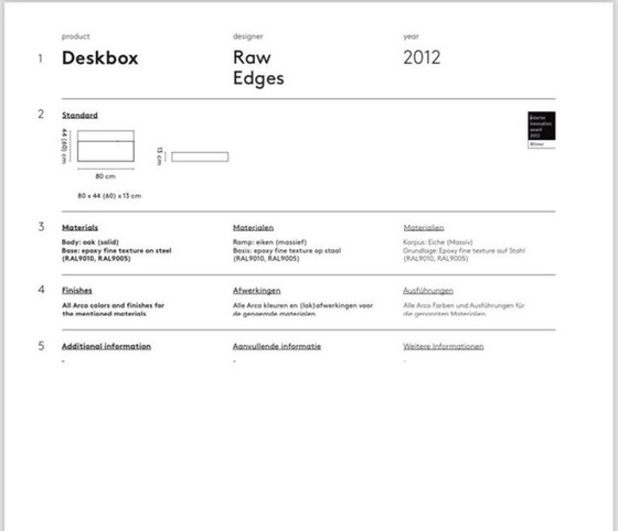 Image 1 of Arco Deskbox