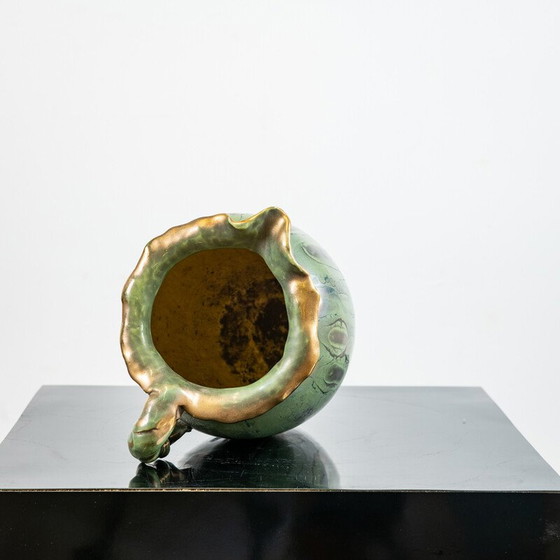 Image 1 of Vintage enameled ceramic pitcher by Louis Auguste Dage, 1950