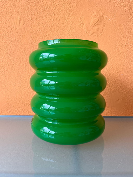 Vintage IKEA Limited Edition Anne Nilsson green vase